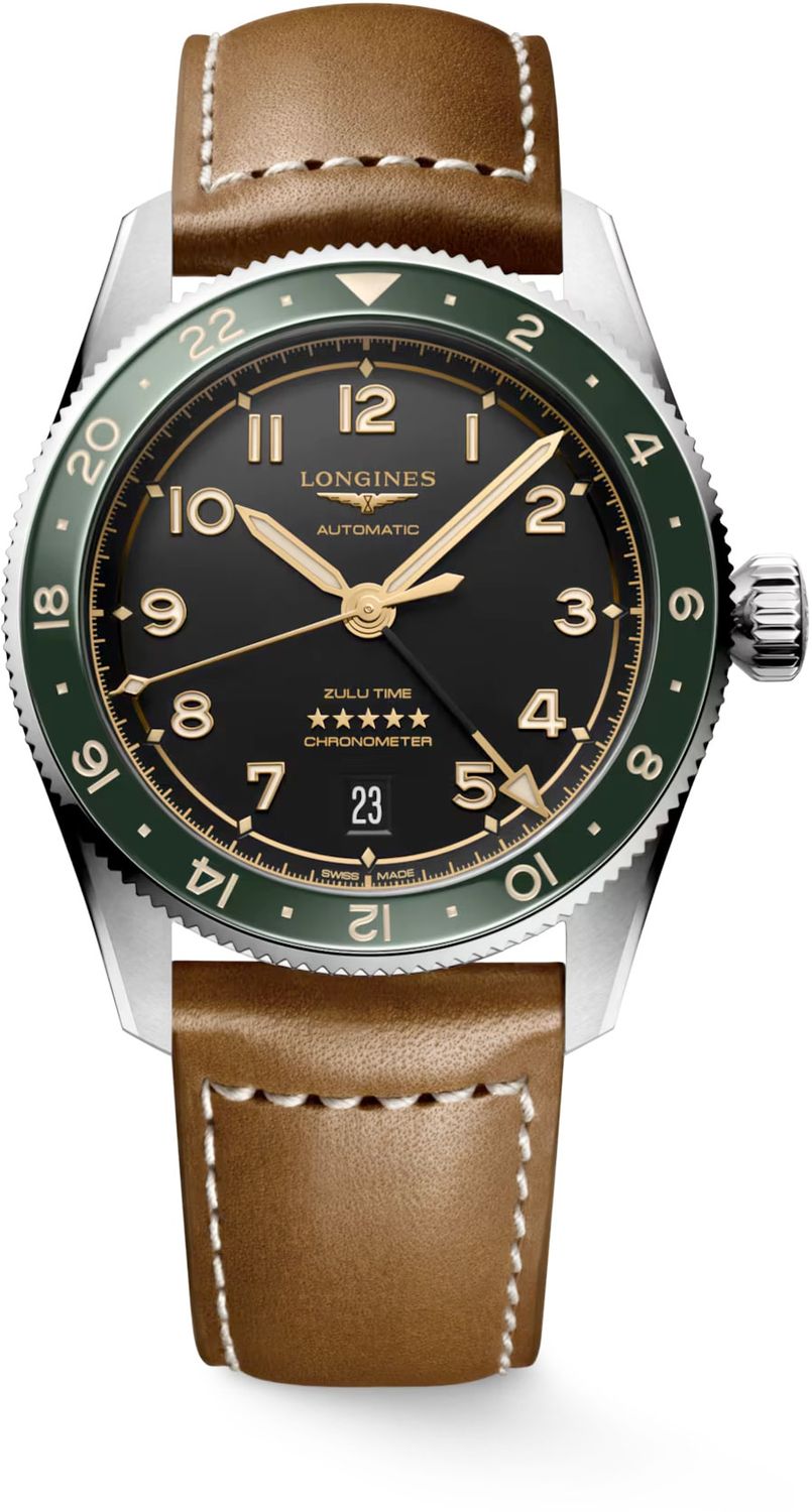 Longines L3.802.4.63.2 Spirit Zulu Time 39mm - Exquisite Timepieces