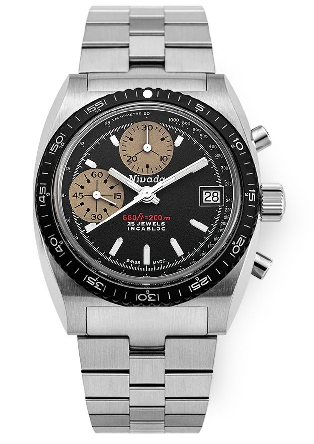 Nivada Grenchen 77002A45 Chronosport White Luminova