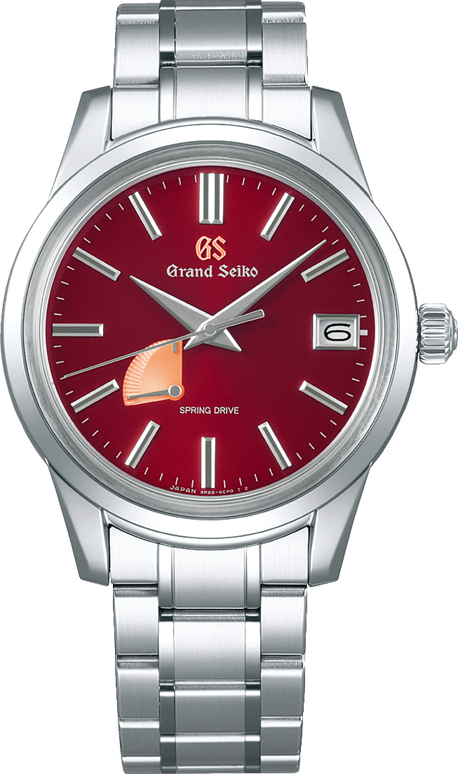 Grand Seiko Heritage Katana Red Dial US Exclusive Limited Edition Stainless Steel Watch 40mm SBGA493