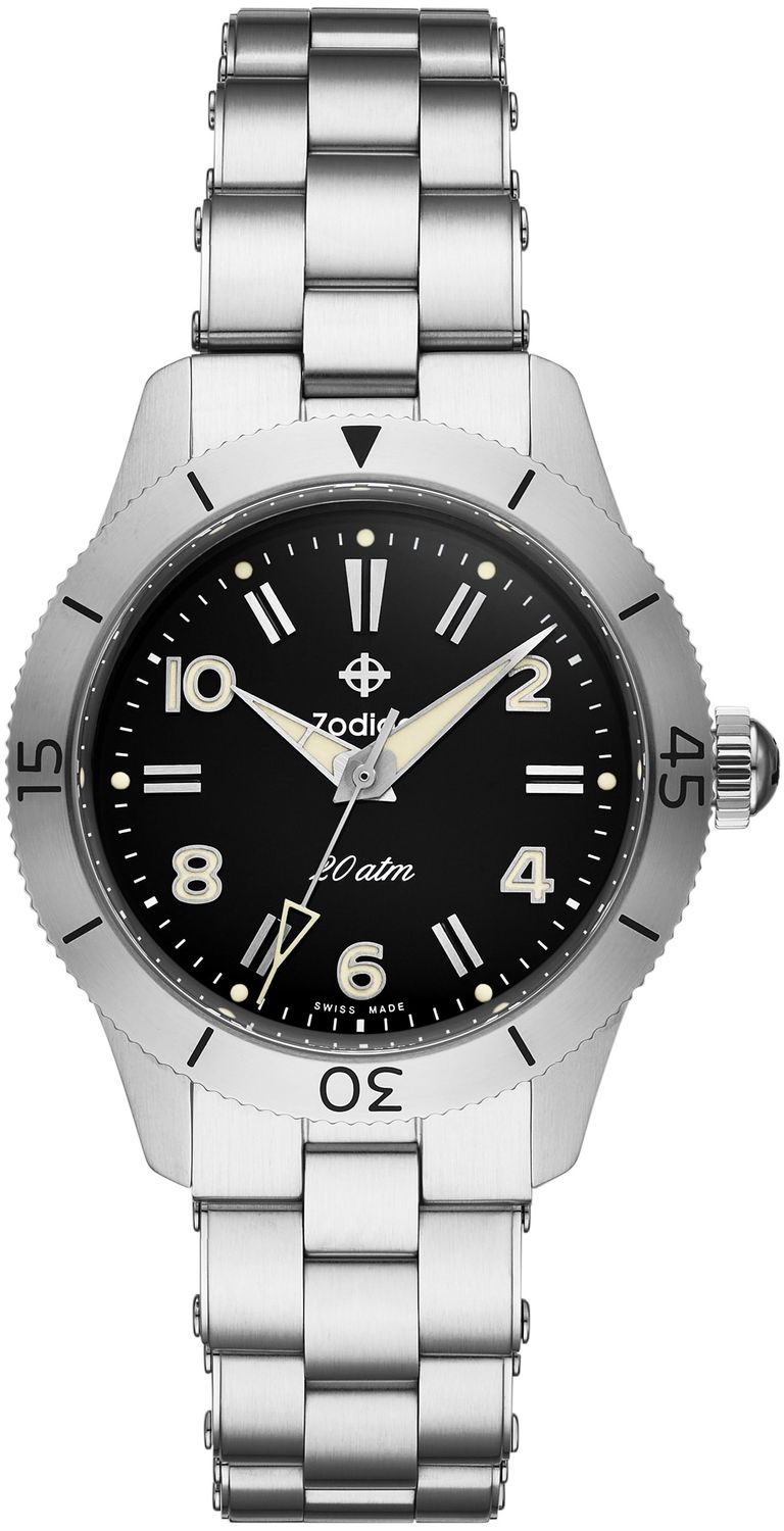 Zodiac ZO0001 Black Dial 37mm - Exquisite Timepieces