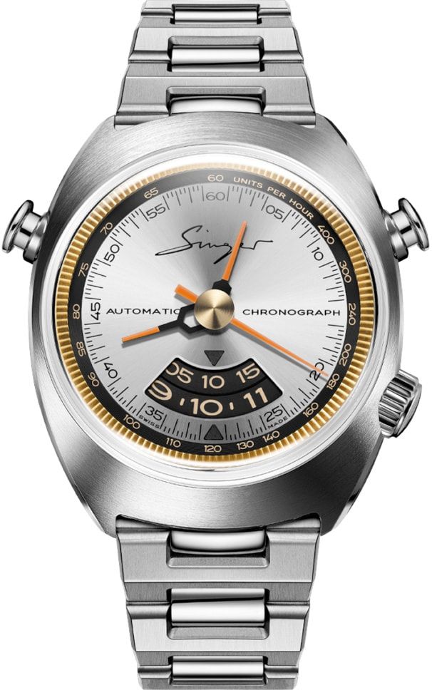 Singer Reimagined 1969 Sunray Grey Chronograph SR201-S - Exquisite