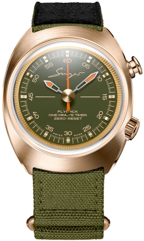 Singer Reimagined 1969 Bronze Timer SR303 - Exquisite Timepieces