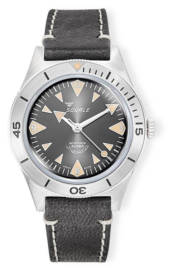 Squale SUPERSSABK.PN Super-Squale Big Arrows Black Dial on Strap