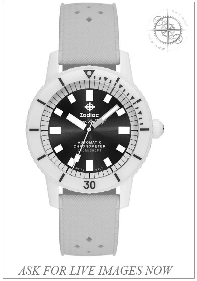 Zodiac ZO9590 Super Sea Wolf Ceramic Edition Blue and White