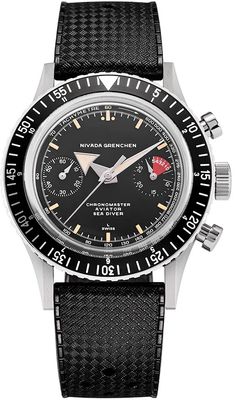 Nivada Grenchen 86056M01LC Chronomaster Broad Arrow - Inter.Bezel on Strap