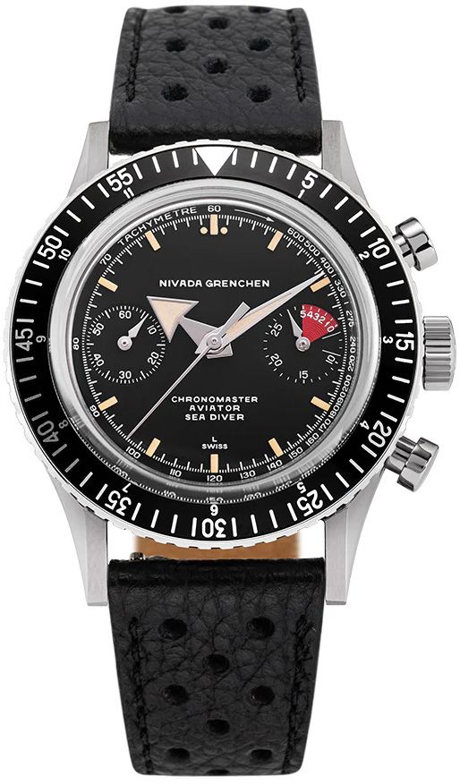 Nivada Grenchen 86056M10LC Chronomaster Broad Arrow - Inter.Bezel