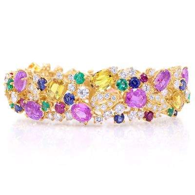 Oscar Heyman Multi-Color Gemstone Bracelet 84463