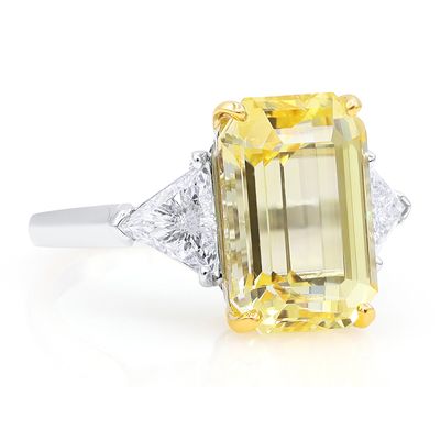 Oscar Heyman 8.51ct Unheated Yellow Sapphire Ring 302334