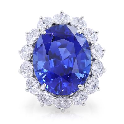Oscar Heyman 26.44ct Sapphire Entourage Ring 303592