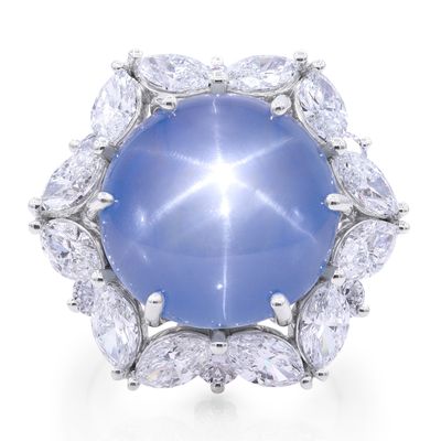 Oscar Heyman 20.29ct Star Sapphire Ring 303643