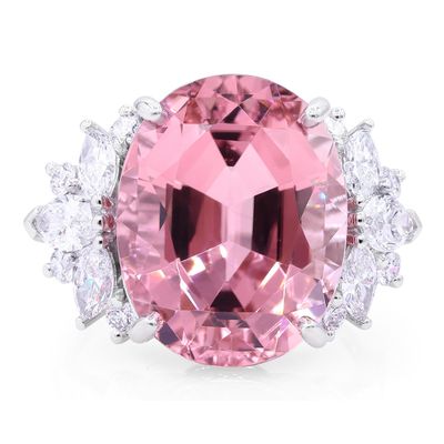 Oscar Heyman 12.56ct Pink Tourmaline Ring 303740