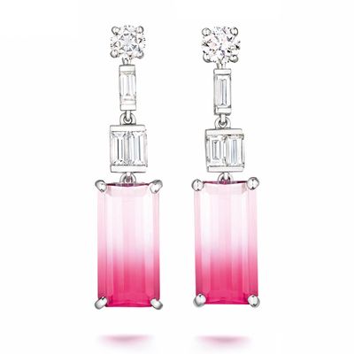 Oscar Heyman Bi-Color Tourmaline Earrings 707007