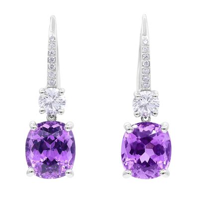 Oscar Heyman Purple Paraiba Drop Earrings 707048