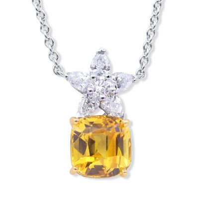 Oscar Heyman 5.18ct Yellow Sapphire Pendant 903231