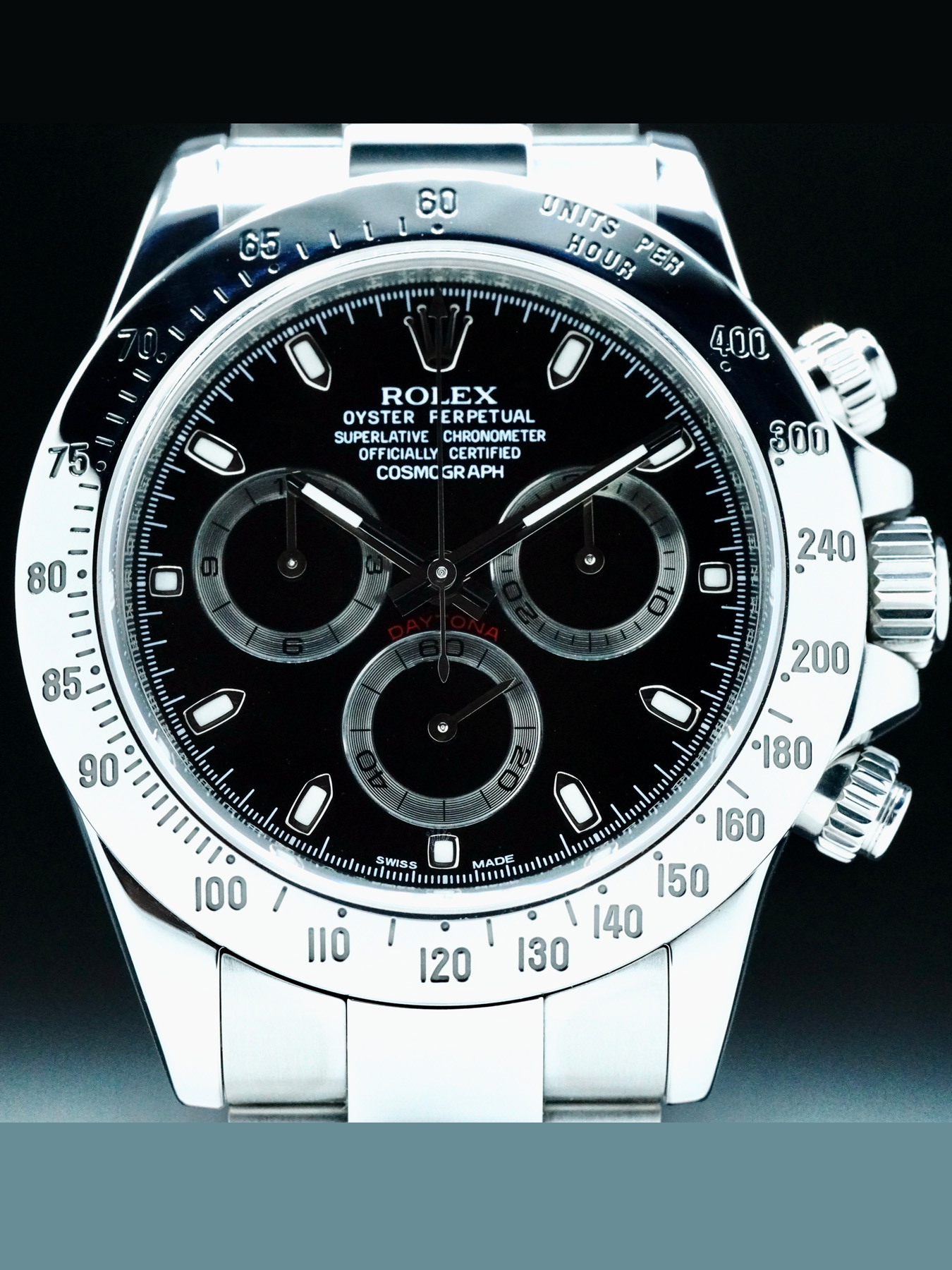 116520 black dial discount