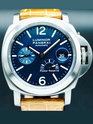 Panerai PAM00093 Luminor Power Reserve Titanium Blue Dial 44mm