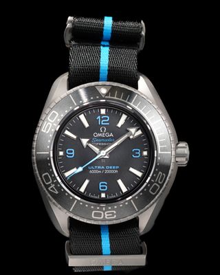 Omega 215.92.46.21.01.001 Seamaster Planet Ocean 6000m Ultra Deep Titanium on NATO Strap
