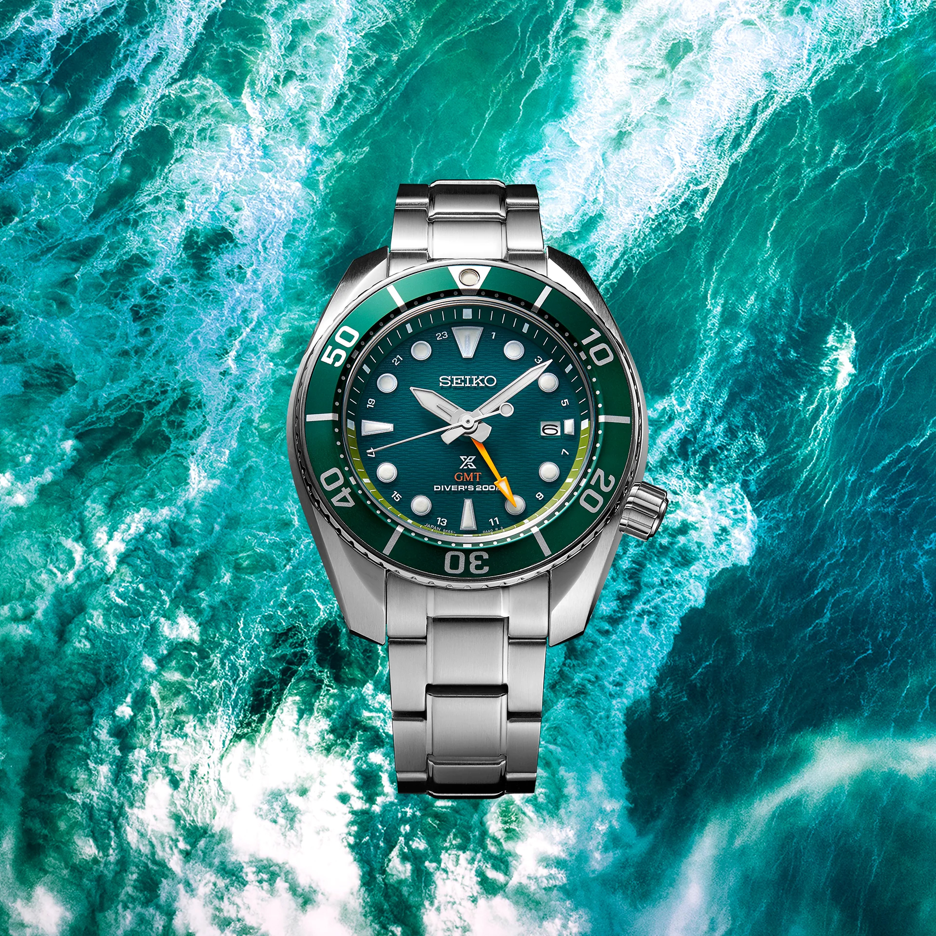 Seiko Prospex SFK003 Solar Sumo GMT Limited Edition Green