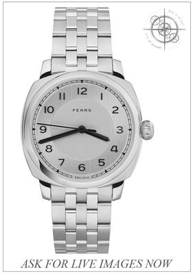 Fears Bs24000A Brunswick 40 Copper Salmon Automatic Stainless Steel Bracelet