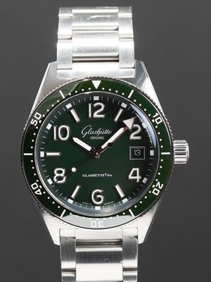 Glashütte Original 1-39-11-13-83-70 SeaQ Reed Green Dial On Bracelet