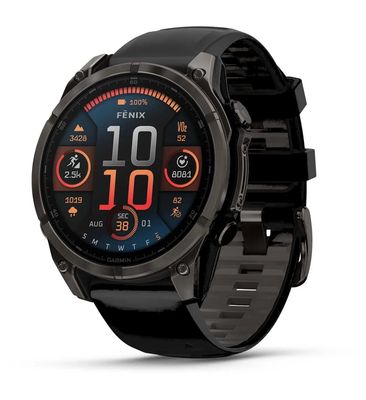 Garmin 010-02904-20 Fenix 8 47mm AMOLED Sapphire Carbon