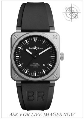 Bell & Ross BR0392-HOR-BLC/SRB
