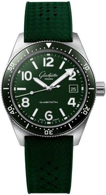 Glashütte Original 1-39-11-13-83-07 SeaQ Green on Rubber Strap