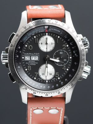 Hamilton H77616533 Khaki Aviation X-Wind Chrono 44mm Leather