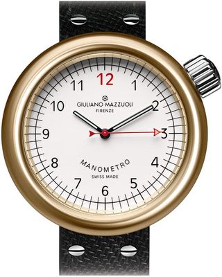 Giuliano Mazzuoli Manometro White Bronze Compressed
