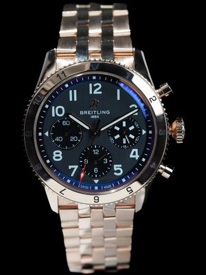 Breitling R233801A1B1R1 Classic Avi Chronograph P-51 Mustang 18K Rose Gold