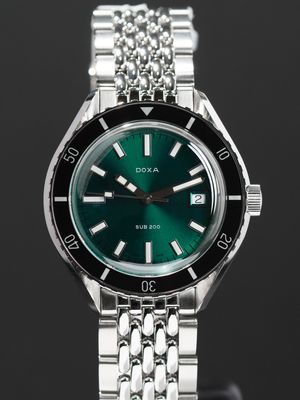 DOXA 799.10.131.10 Sea Emerald SUB 200 On Stainless Steel Bracelet