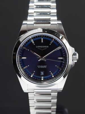 Longines L3.720.4.92.6 Conquest Sunray Blue on Bracelet