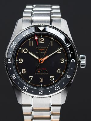 Longines L3.802.1.53.6 Spirit Anthracite Dial On Bracelet