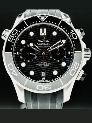 Omega 210.30.44.51.01.001 Seamaster Diver 300 Chronograph Black Dial