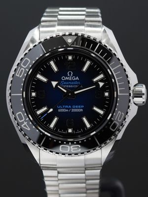 Omega 215.30.46.21.03.001 Seamaster Planet Ocean 6000M Ultra Deep Blue Dial 45.5mm on Bracelet