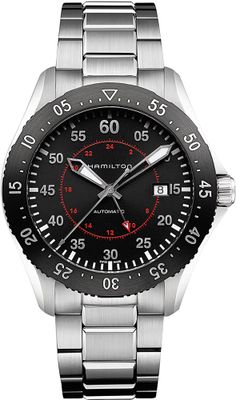 Hamilton H76755135 Khaki Aviation Khaki Pilot GMT Auto 44mm