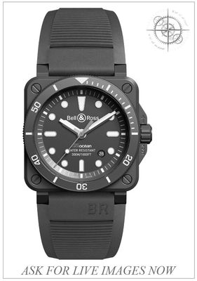 Bell & Ross BR03-92-D-C-10082 Tara Blue Ceramic