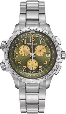 Hamilton H77932160 Khaki Aviation X-Wind Gmt Chrono Quartz 46mm