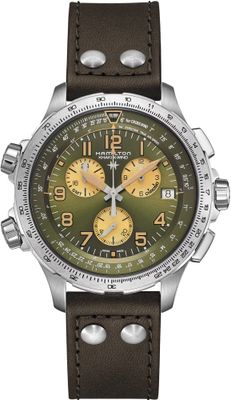 Hamilton H77932560 Khaki Aviation X-Wind GMT Chrono Quartz 46mm