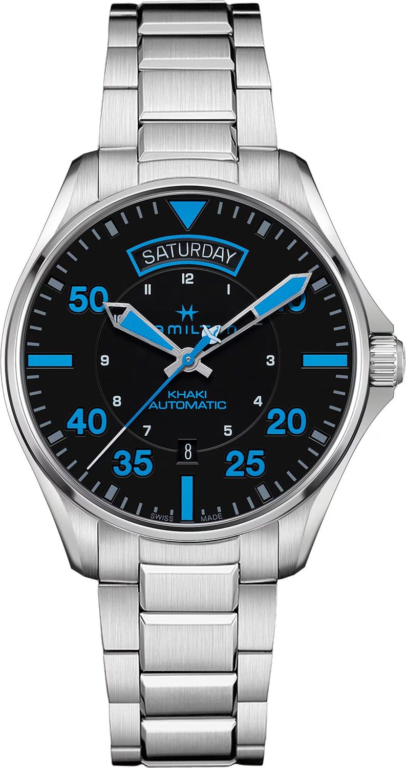 Hamilton H64625131 Khaki Aviation Pilot Day-Date - Air Zermatt