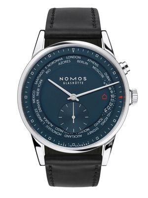 NOMOS Glashütte Zurich Worldtimer True Blue