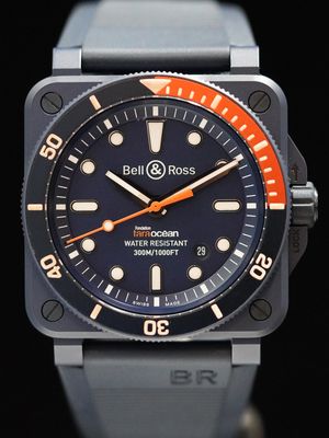 Bell & Ross BR03-92-D-C-10082 Tara Blue Ceramic