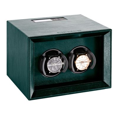 Buben & Zorweg SAFE MASTER 2 Green Leather Watch Winder