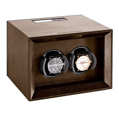 Buben & Zorweg SAFE MASTER 2 Brown Leather Watch Winder