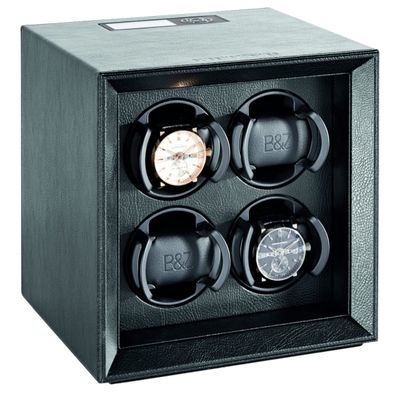 Buben & Zorweg SAFE MASTER 4 Black Leather Watch Winder