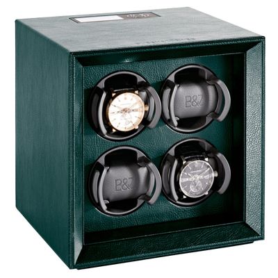 Buben & Zorweg SAFE MASTER 4 Green Leather Watch Winder