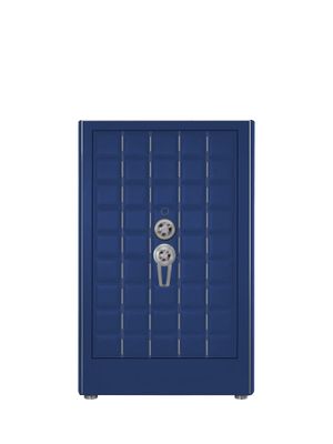 Buben & Zorweg Orion XL Double Standalone VdS I Nappa Ocean Blue Safe with Watch Winders