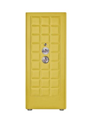 Buben & Zorweg Orion XL Standalone VdS I Nappa Lemon Yellow Safe with Watch Winders