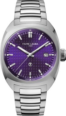 Favre Leuba 00.20102.102.07.200 Chief Date Purple Dial on Bracelet