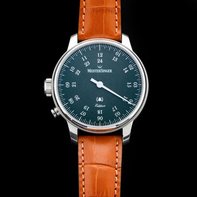 MeisterSinger ED-USA22 Bell Hora Petrol Dial Left Handed